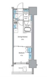 ルフォンプログレ秋葉原EAST 403 間取り図