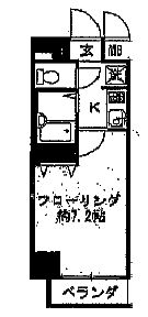 アピス渋谷神南 203 間取り図