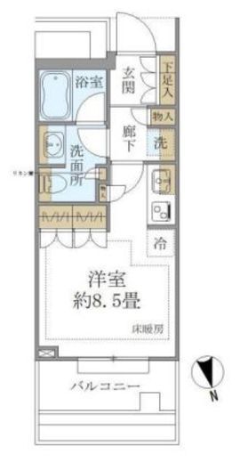 白金ザ・スカイ 4階 間取り図
