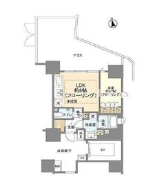 ピアース渋谷 2階 間取り図