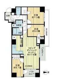 オープンレジデンシア高輪ザ・ハウス 2階 間取り図