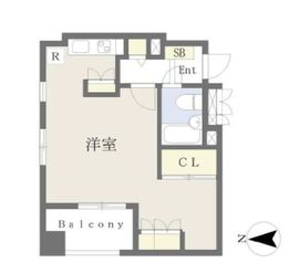 アクシア新宿御苑 11階 間取り図