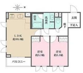 マーサル中野坂上 204 間取り図