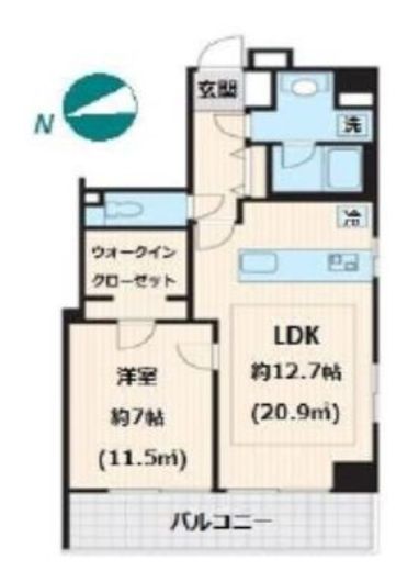 アルカンシエール白金 2階 間取り図