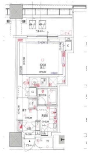 白金ザ・スカイ 11階 間取り図