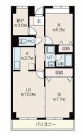 目黒本町マンション 108 間取り図