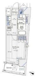 ガリシア新宿North 4階 間取り図