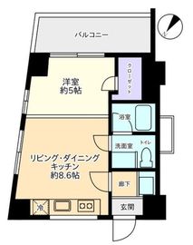 ファミール表参道ベルファース 6階 間取り図