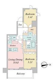 シーズンフラッツ日暮里EAST 501 間取り図