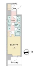 シーズンフラッツ日暮里EAST 503 間取り図
