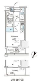 リージア大井町 1007 間取り図
