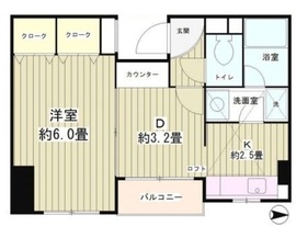 四ツ谷ハウス 205 間取り図