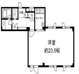 H&M南青山イースト 406 間取り図
