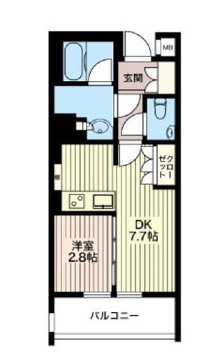 リベラージュ目黒洗足 5階 間取り図