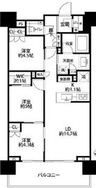 パークホームズ初台ザレジデンス 6階 間取り図