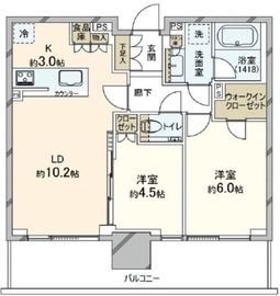 シティタワーズ東京ベイ 2階 間取り図