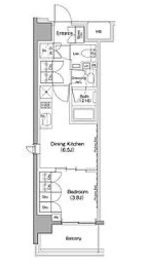 ヴェール・クレール大崎 318 間取り図