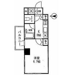 コンフォリア小石川 201 間取り図