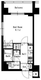 スクエア麻布 701 間取り図