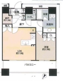 カテリーナ三田タワースイート イーストアーク 26階 間取り図