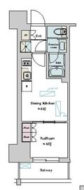 nido蔵前Residence 803 間取り図