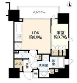 ピアース渋谷 5階 間取り図