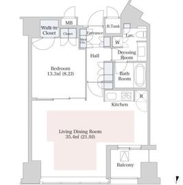 ラ・トゥール新宿 23階 間取り図