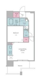 レジディア中延 504 間取り図