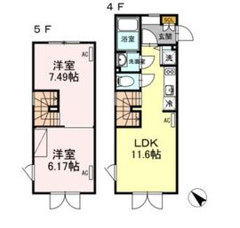 LAPiS目黒本町 (ラピス目黒本町) 401 間取り図