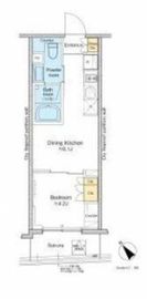 プラウドフラット文京千駄木 1403 間取り図