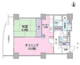 文京グリーンコートビュータワー本駒込 A1409 間取り図