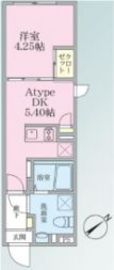 エストゥルースプラス田端 101 間取り図
