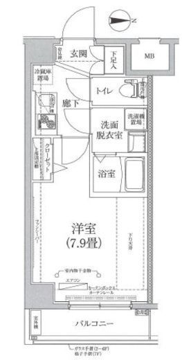 ティモーネ深川リーヴァ 3階 間取り図
