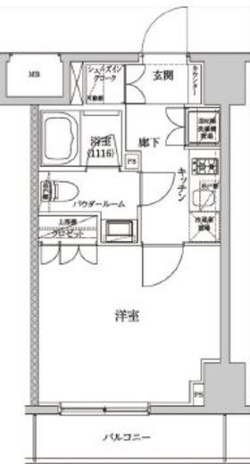 セジョリ墨田両国 2階 間取り図