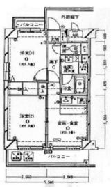 東急ドエルアルス音羽Ⅱ 6階 間取り図