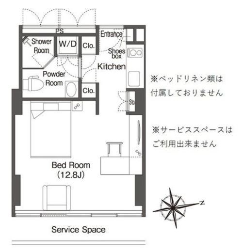 ウエリスアーバン品川タワー 1203 間取り図
