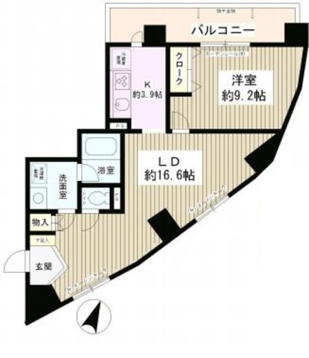 エスタシオン西新宿 501 間取り図
