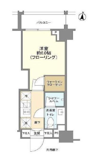 クレヴィア山吹神楽坂 2階 間取り図