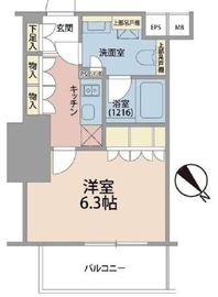 ザ・パークワンズ渋谷本町 13階 間取り図