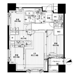 ブリリア山手動坂グランスイート 9階 間取り図