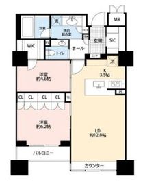 オリゾンマーレ 4階 間取り図