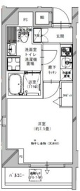 シュロスミーナ神楽坂 701 間取り図