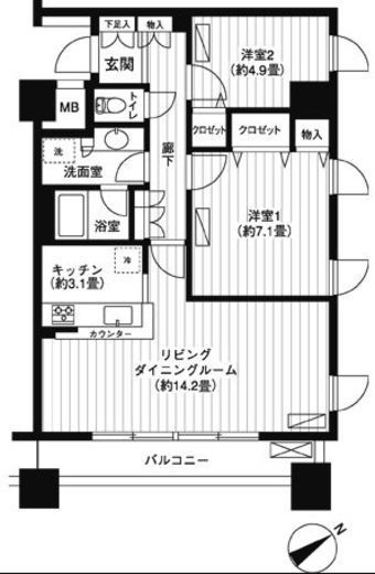 LOOP-M 1001 間取り図