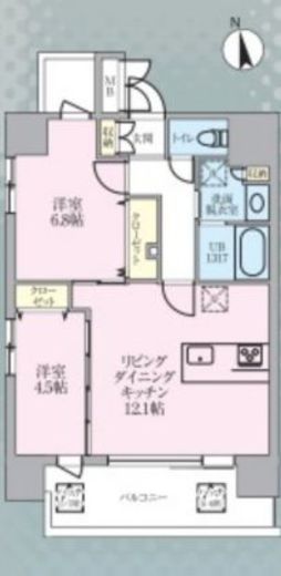 Ente Wille 南麻布 (エンテヴィレ南麻布) 502 間取り図