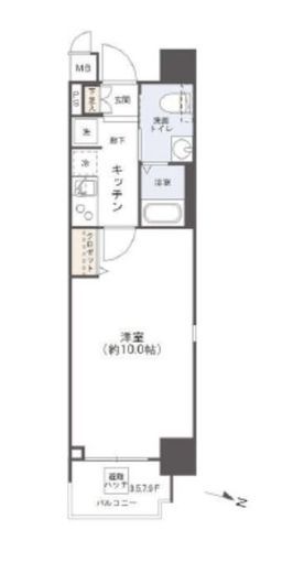 ミルーナヒルズ蔵前グロース 5階 間取り図