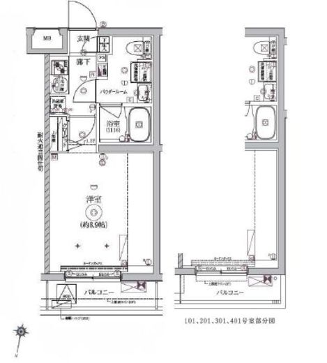 RELUXIA西馬込 (リルシア西馬込) 3階 間取り図