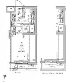 RELUXIA西馬込 (リルシア西馬込) 3階 間取り図
