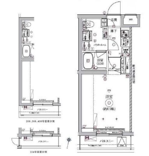 RELUXIA西馬込 (リルシア西馬込) 3階 間取り図