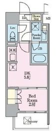 リビオメゾン木場 204 間取り図