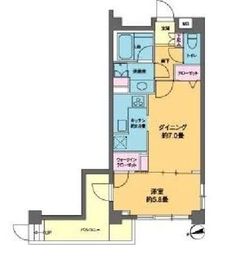 カスタリア高輪台2 201 間取り図